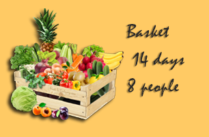Basket 14 days 8 people